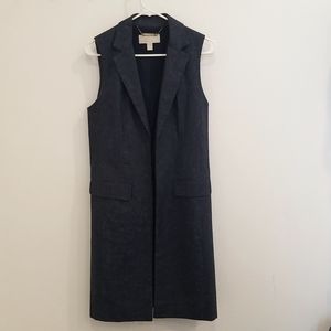 Michael Kors Long Chambray Vest Size 2